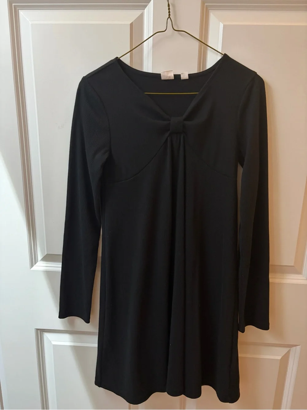 GAP Black Long Sleeve Knot-Front Girls' Dress
